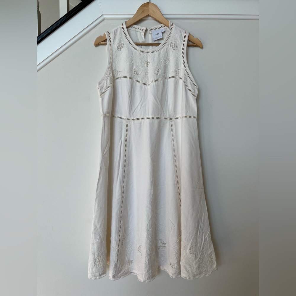 NWOT ASOS Maternity Embroidered Cut Out Dress